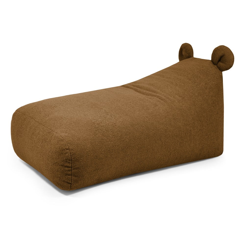 Barna buklé gyerek babzsákfotel Snug 130 Bear – SLOWDOWN