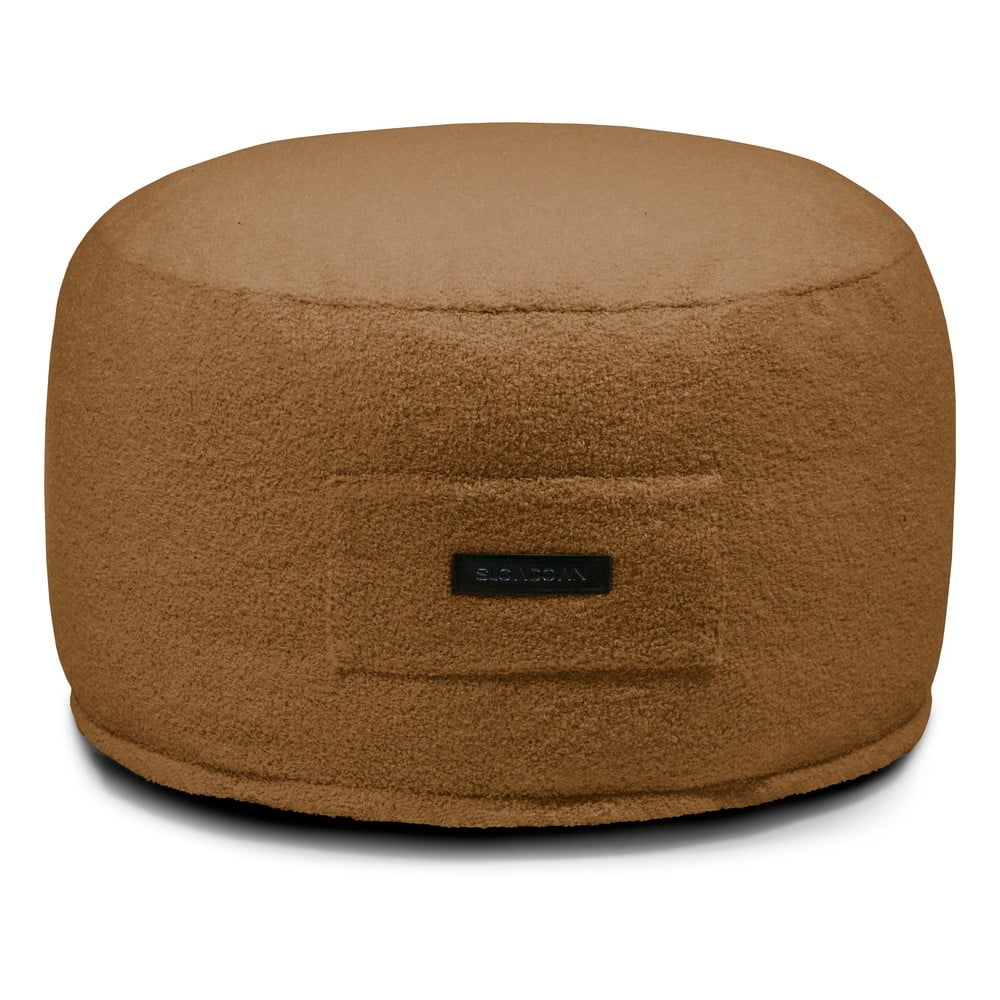 Barna buklé puff Om 60 – SLOWDOWN