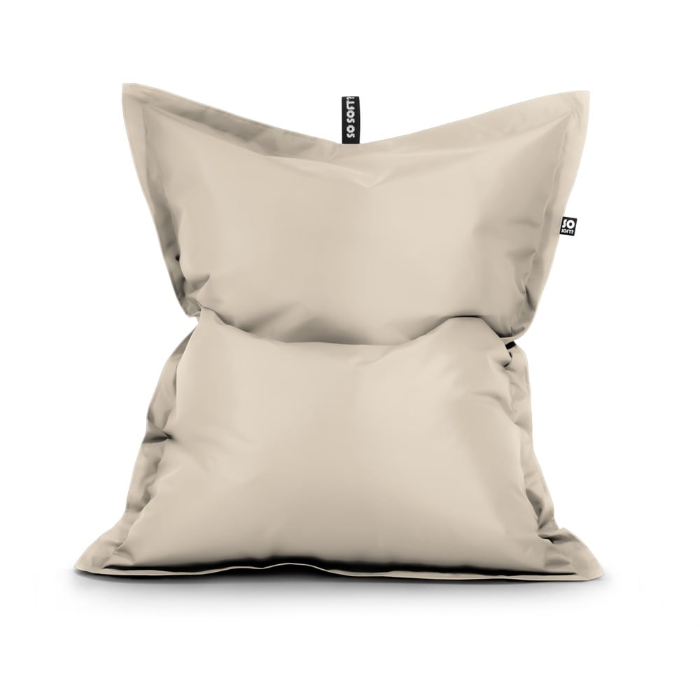 Bézs bőrutánzat babzsákfotel Pad XL – So Soft?