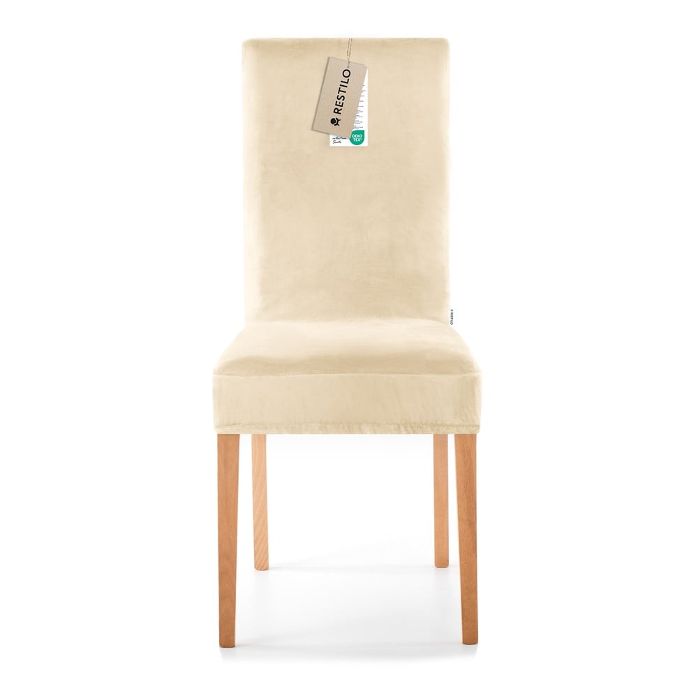 Bézs gumis szék huzat 48 cm Sento – Restilo