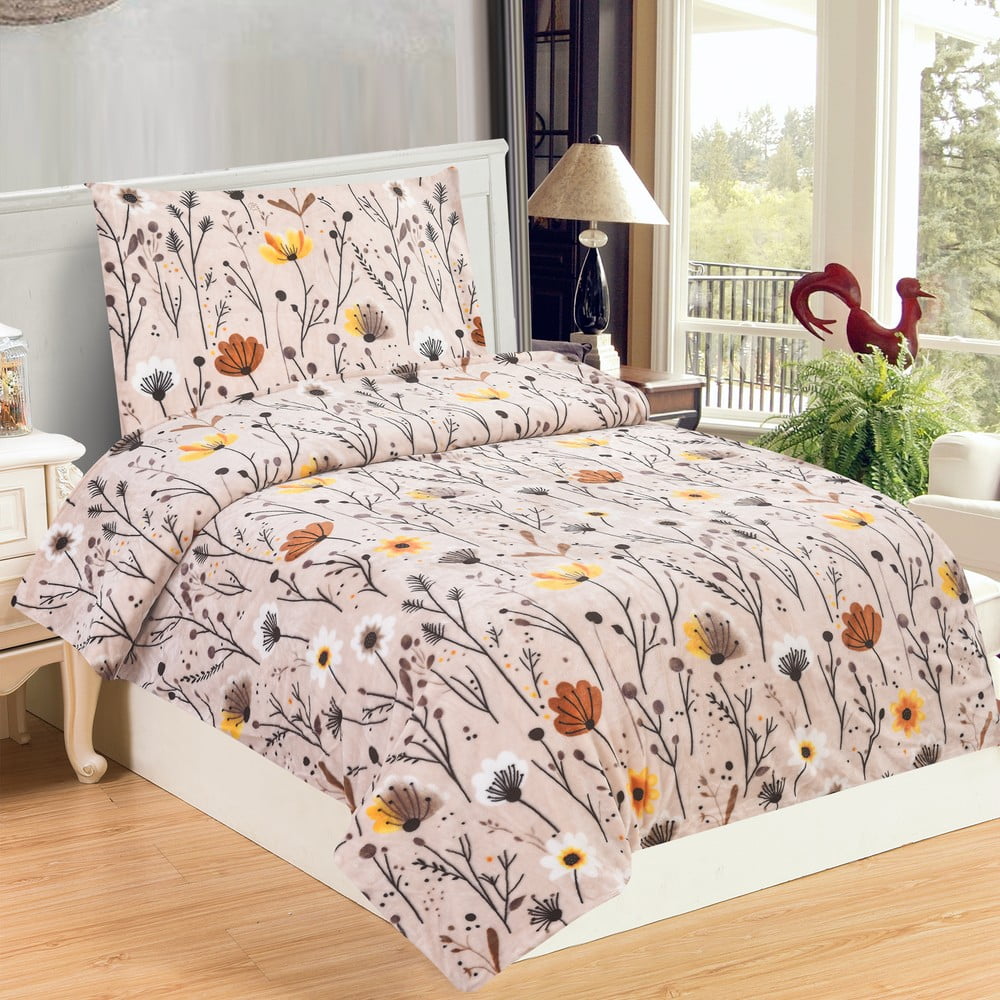 Egyszemélyes mikroplüss ágyneműhuzat 140x200 cm Valentina – My House