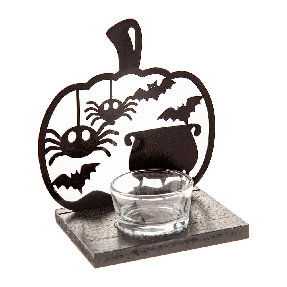 Fa gyertyatartó Halloween mintával Happy Halloween – Dakls