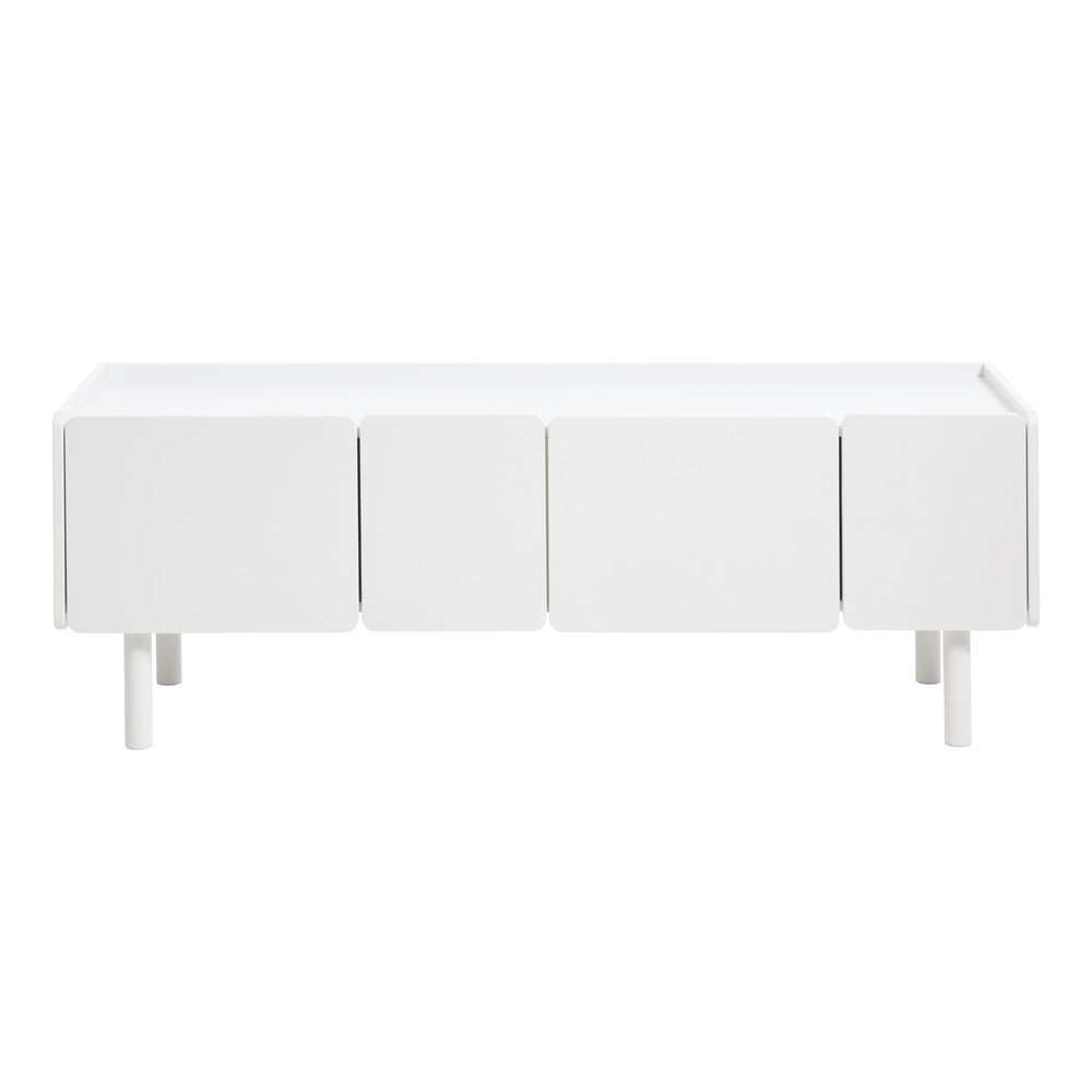 Fehér TV-állvány 160x55x45 cm Bera – Unique Furniture