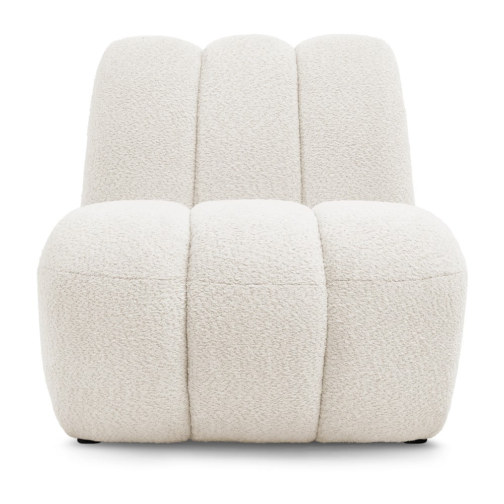 Fehér buklé fotel Janissaire – Bobochic Paris