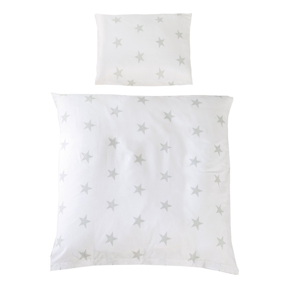 Fehér pamut gyerek ágyneműhuzat babaágyhoz 80x80 cm Little Stars – Roba
