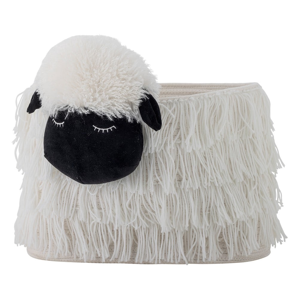 Fehér textil játéktároló kosár 40x25x30 cm Dolly – Bloomingville Mini