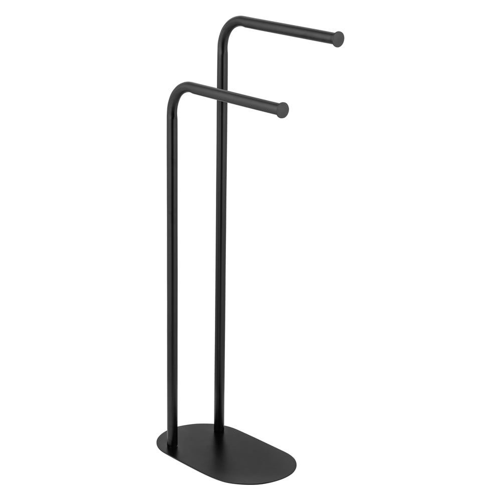 Fekete acél törölközőtartó állvány Levante – Wenko