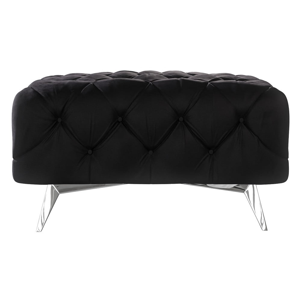 Fekete bársony lábtartó Chelsea – Ropez