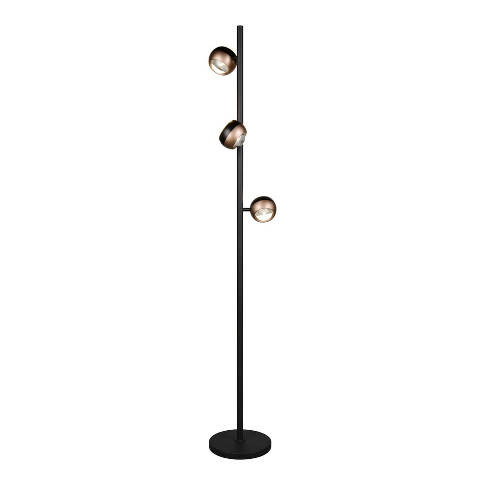 Fekete-bronzszínű LED állólámpa (magasság 150 cm) Orbit – Trio Select