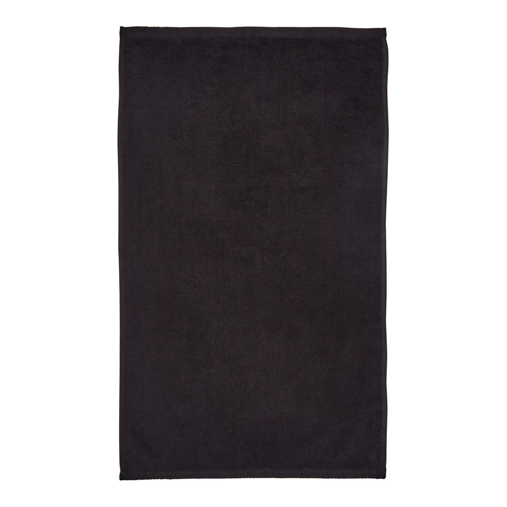 Fekete gyorsan száradó-frottír pamut fürdőlepedő 70x120 cm Quick Dry – Catherine Lansfield