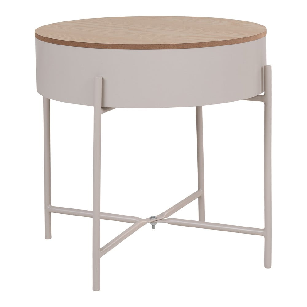 Fém kerek tárolóasztal ø 40 cm Sisco – House Nordic