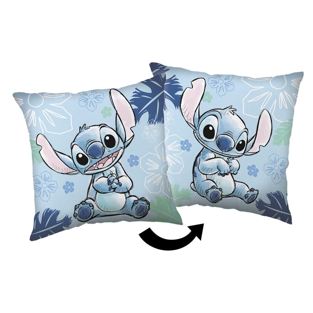 Fleece gyerek párna 40x40 cm Lilo and Stitch "Blue" – Jerry Fabrics