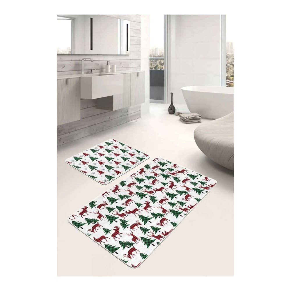 Fürdőszobai kilépő szett 2 db-os 60x100 cm Tartan – Mila Home