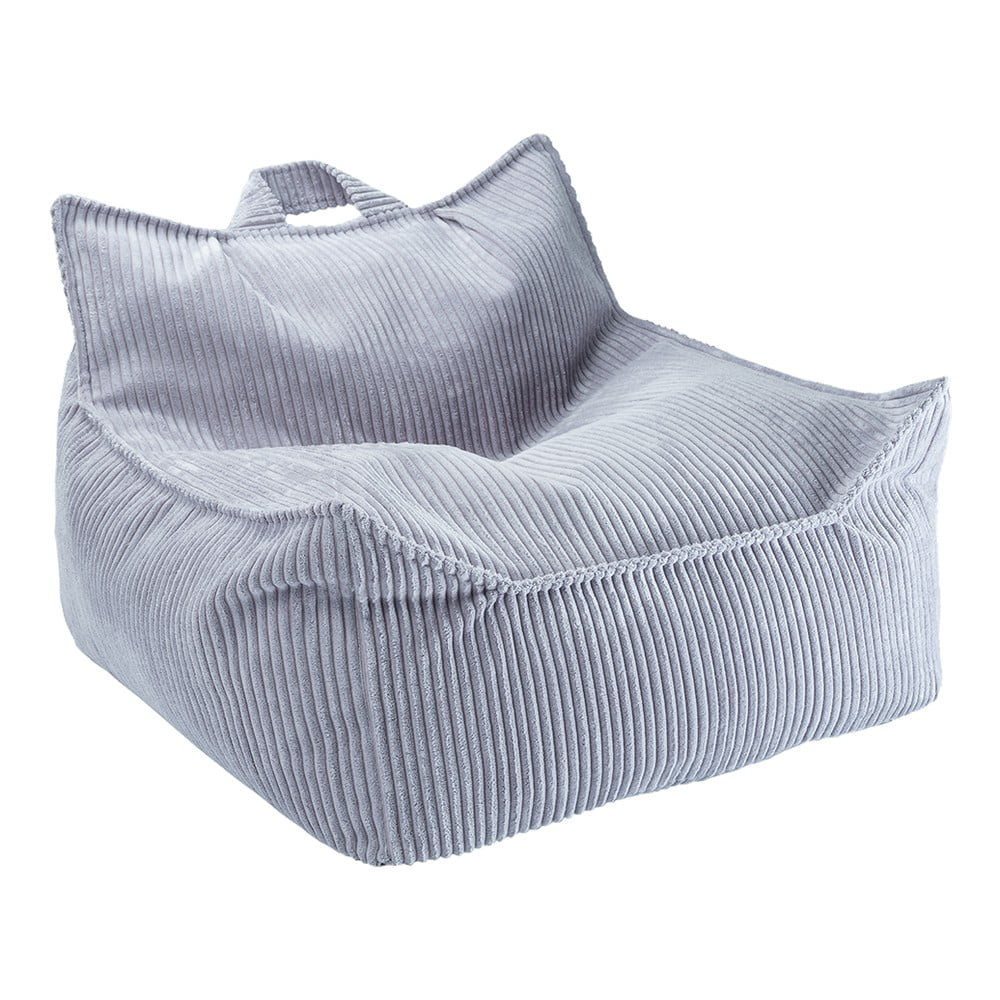 Kék kordbársony gyerek babzsákfotel Chair – Wigiwama
