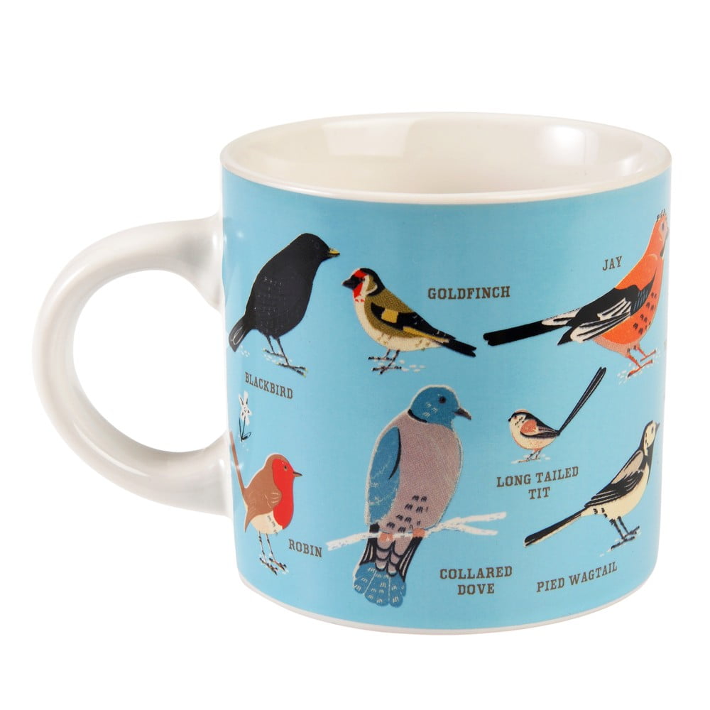 Kék-krémszínű kerámia bögre 350 ml Garden Birds – Rex London