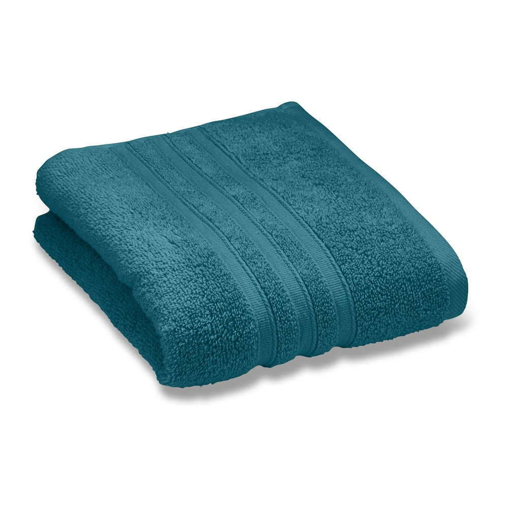 Kékeszöld frottír pamut fürdőlepedő 70x120 cm Zero Twist – Catherine Lansfield