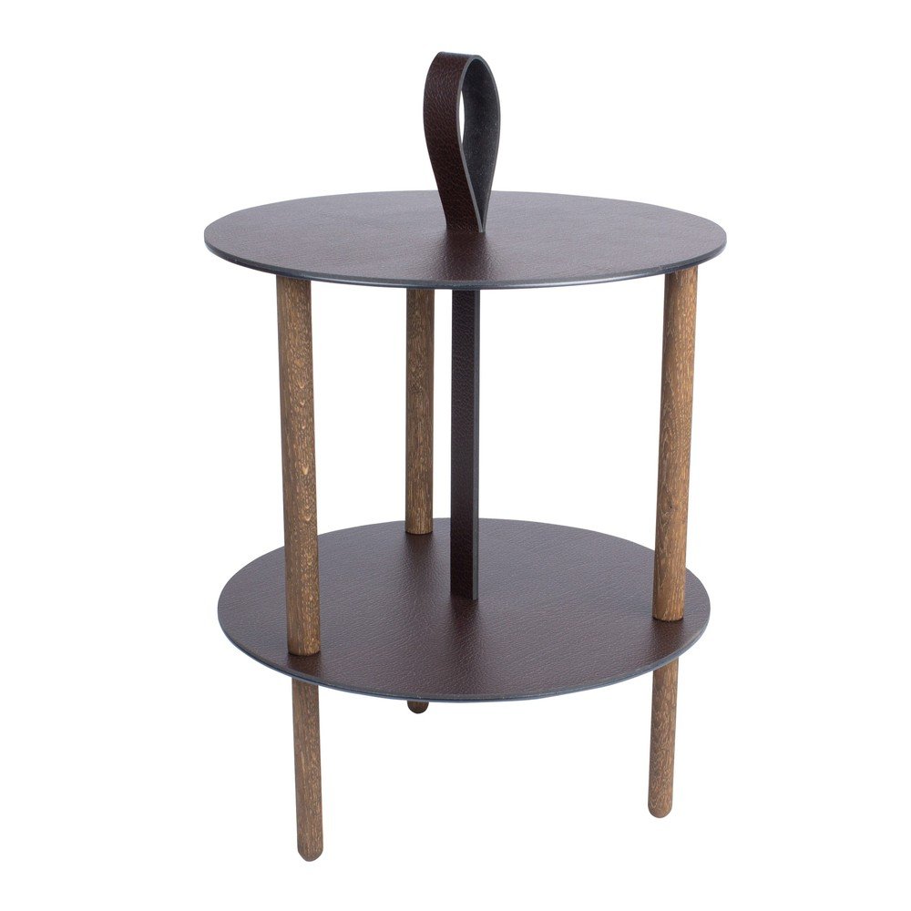 Kerek tárolóasztal ø 38 cm Strap S Bull – LIND DNA