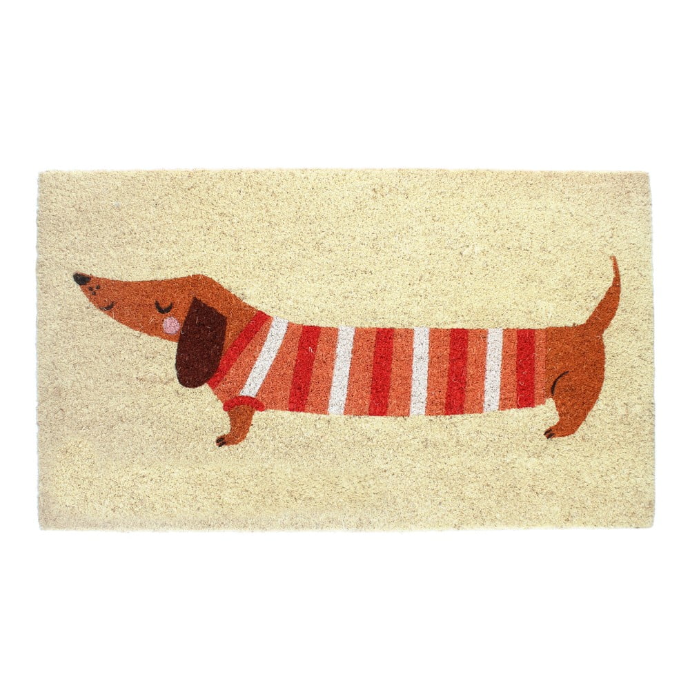 Kókuszrost lábtörlő 43x73 cm Sausage Dog – Rex London