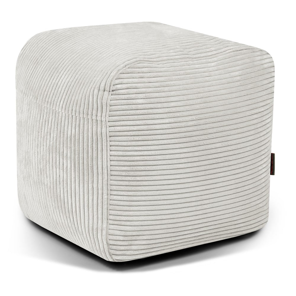 Krémszínű kordbársony babzsákfotel Plus 50 Lounge – SLOWDOWN