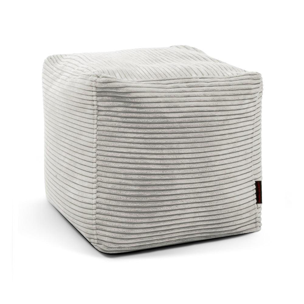 Krémszínű kordbársony babzsákfotel Up! MooG – SLOWDOWN