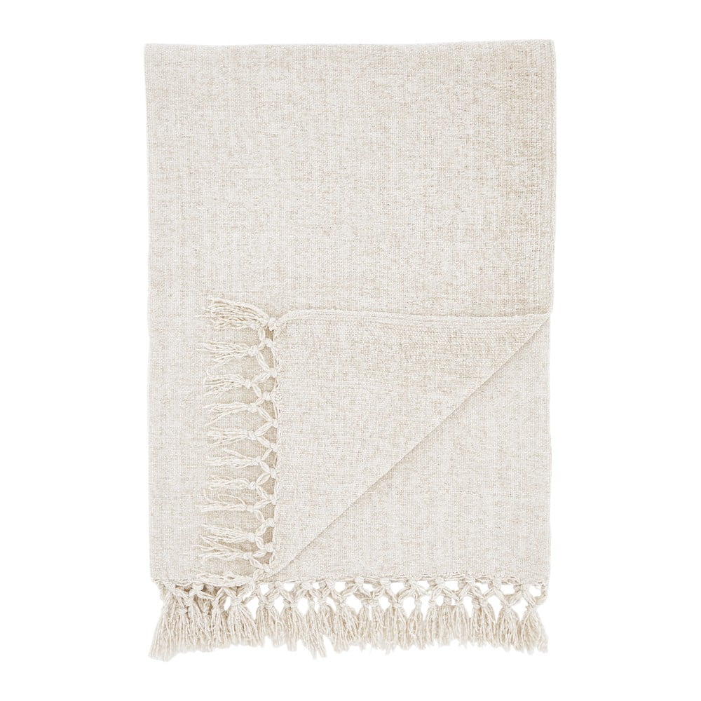 Krémszínű zsenília takaró 130x170 cm Wilson – Catherine Lansfield