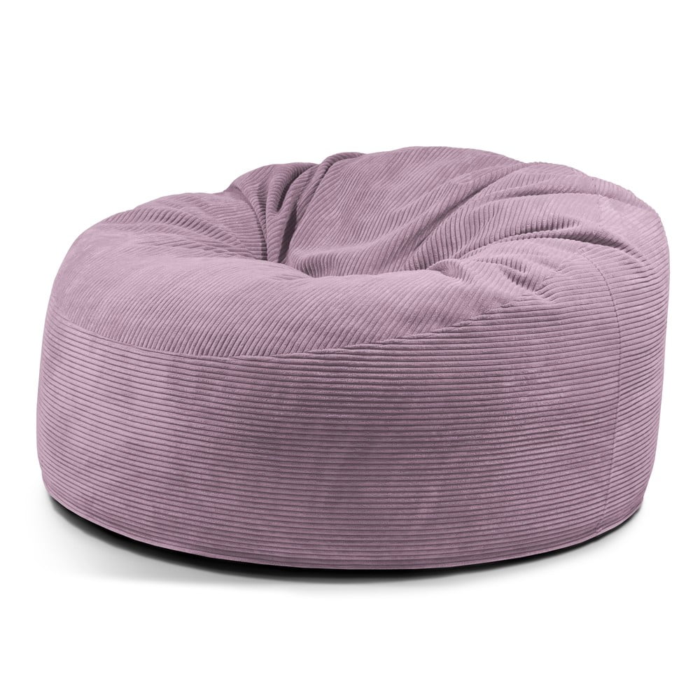 Lila kordbársony babzsákfotel Om 135 – SLOWDOWN