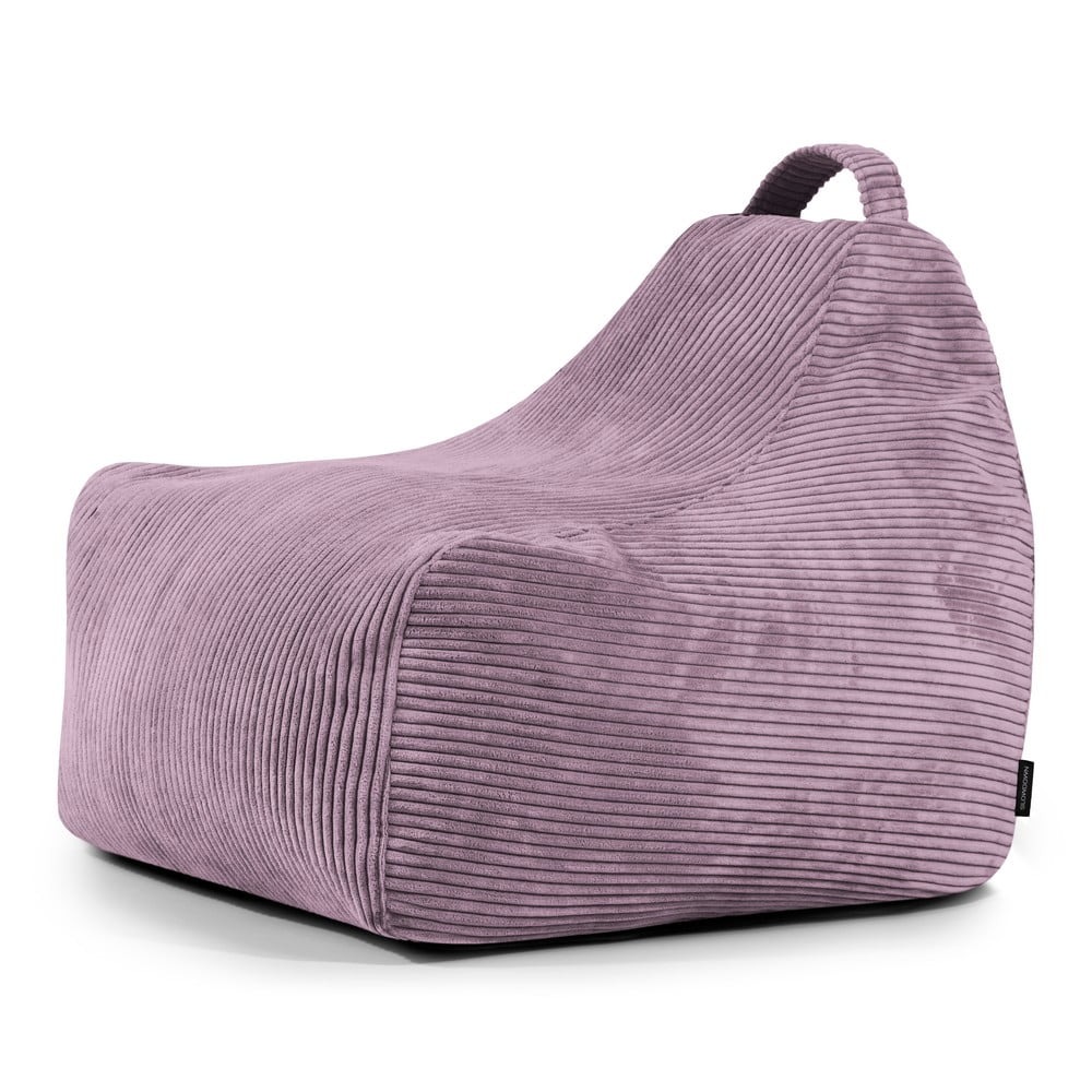 Lila kordbársony gyerek babzsákfotel Game Amuse – SLOWDOWN