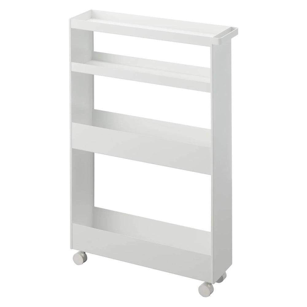 Matt fehér acél fürdőszobai polcos állvány 48x80