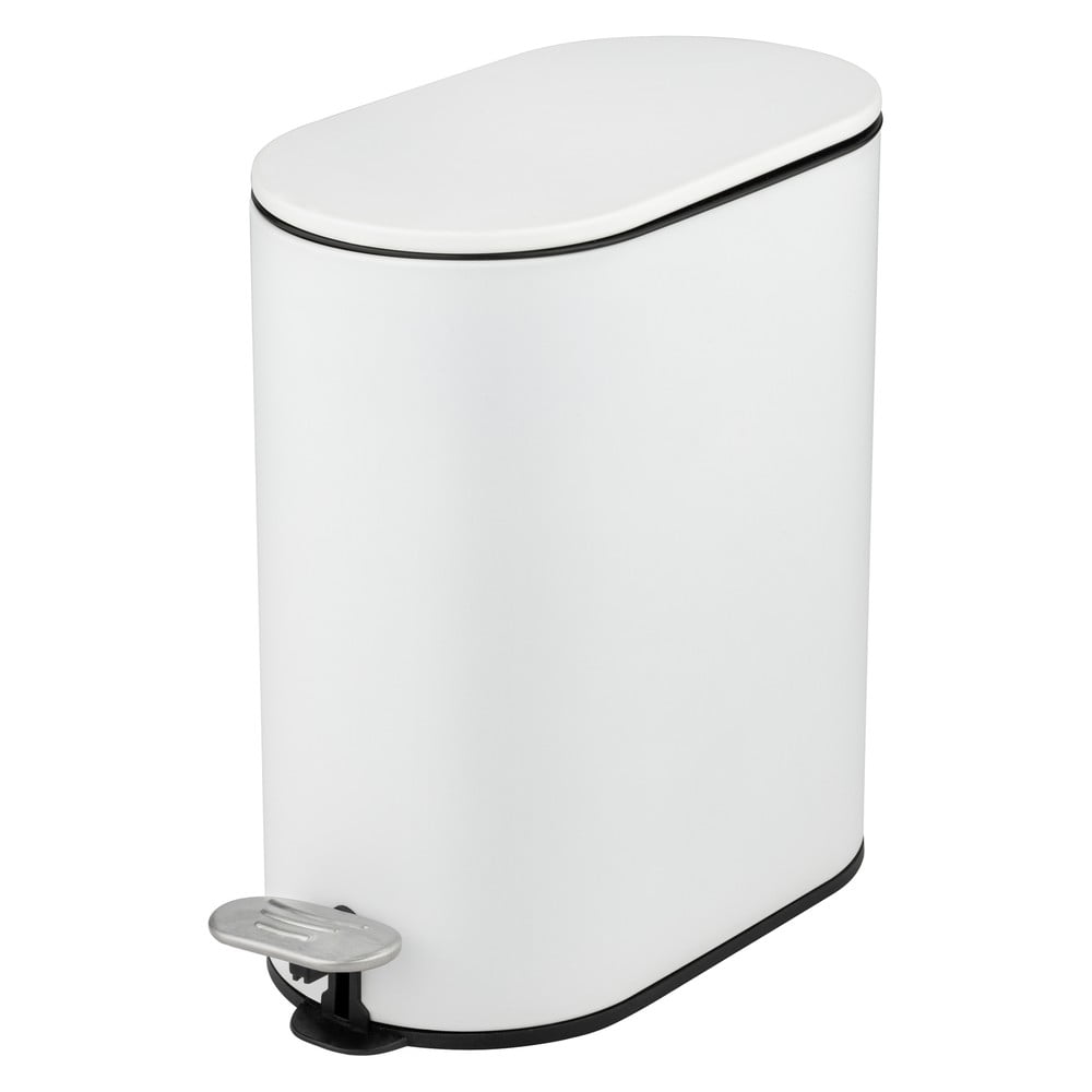 Matt fehér acél pedálos szemetes 5 l Collungo – Wenko