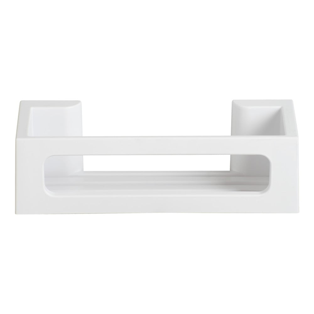 Matt fehér öntapadós műanyag Turbo-Loc fürdőszobai polc Bralia – Wenko