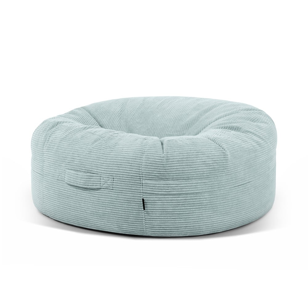 Mentazöld kordbársony babzsákfotel Roll 135 – SLOWDOWN