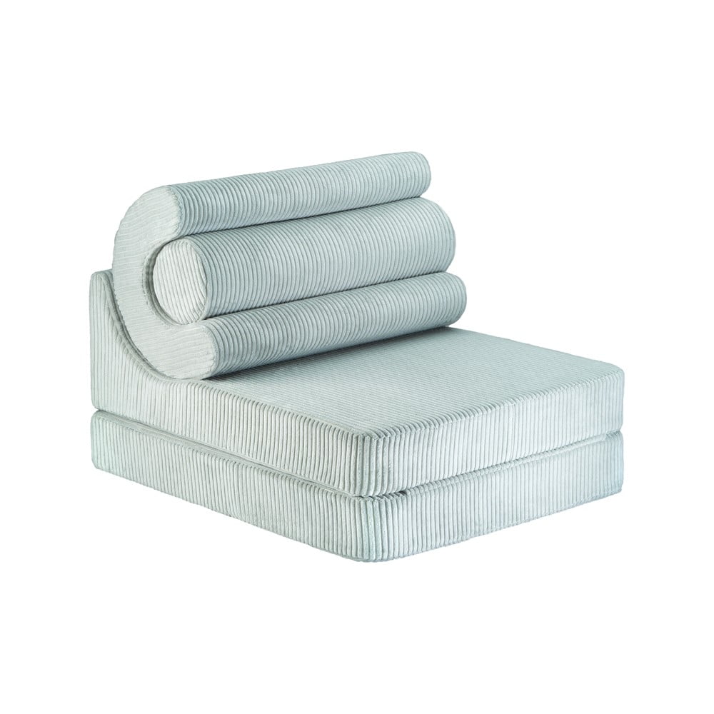 Mentazöld kordbársony gyerek fotel Flipster – Wigiwama