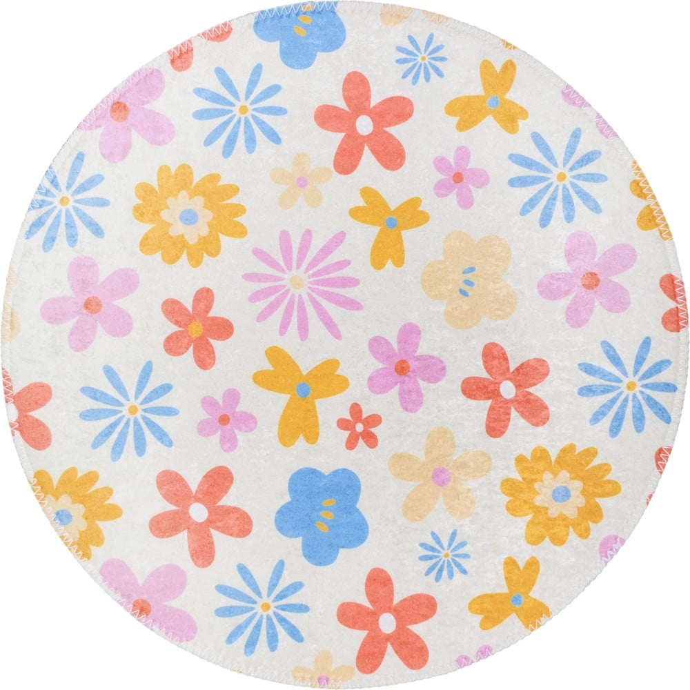 Mosható gyerek szőnyeg ø100 cm Joyfull Garden – Vitaus