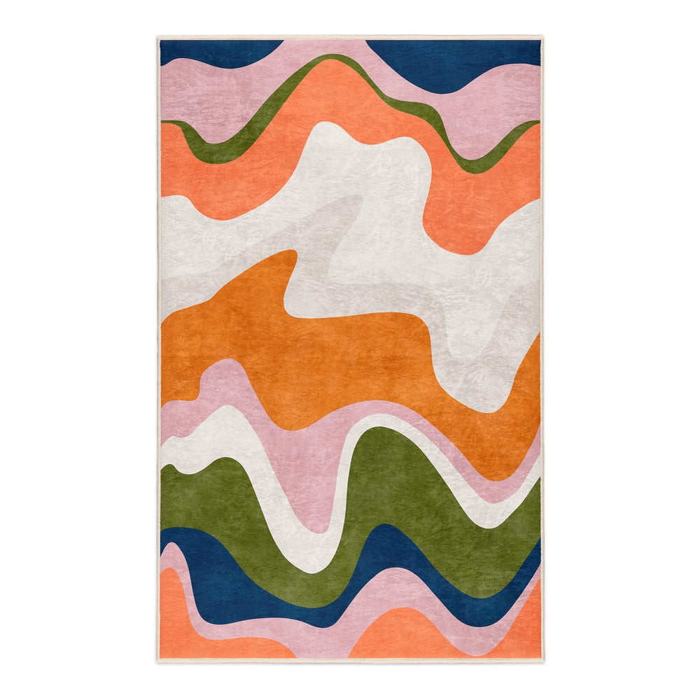 Narancssárga mosható szőnyeg 60x100 cm Squiggly Orange – Mila Home