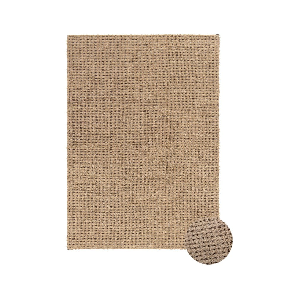 Natúr színű mosható-kézi szövésű gyapjú szőnyeg 140x200 cm Unexpected Wool – Lorena Canals