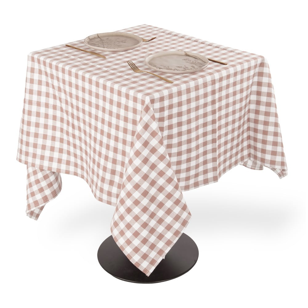 Pamut asztalterítő 150x150 cm Gingham – Tiseco Home Studio