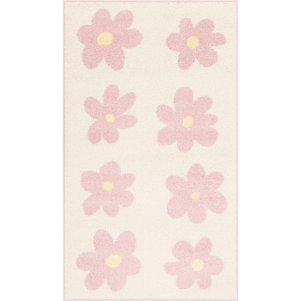 Rózsaszín-elefántcsont színű gyerek szőnyeg 120x170 cm Dazzy Rose – FD