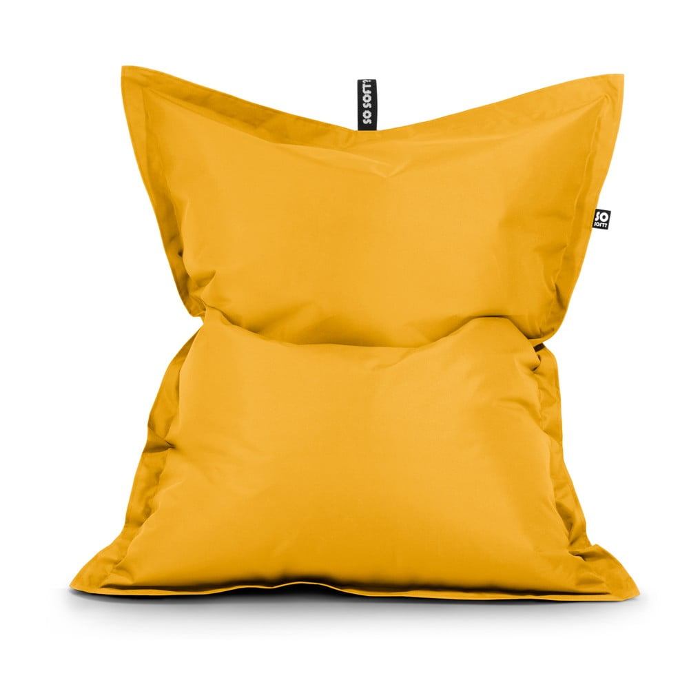 Sárga babzsákfotel Pad XL – So Soft?