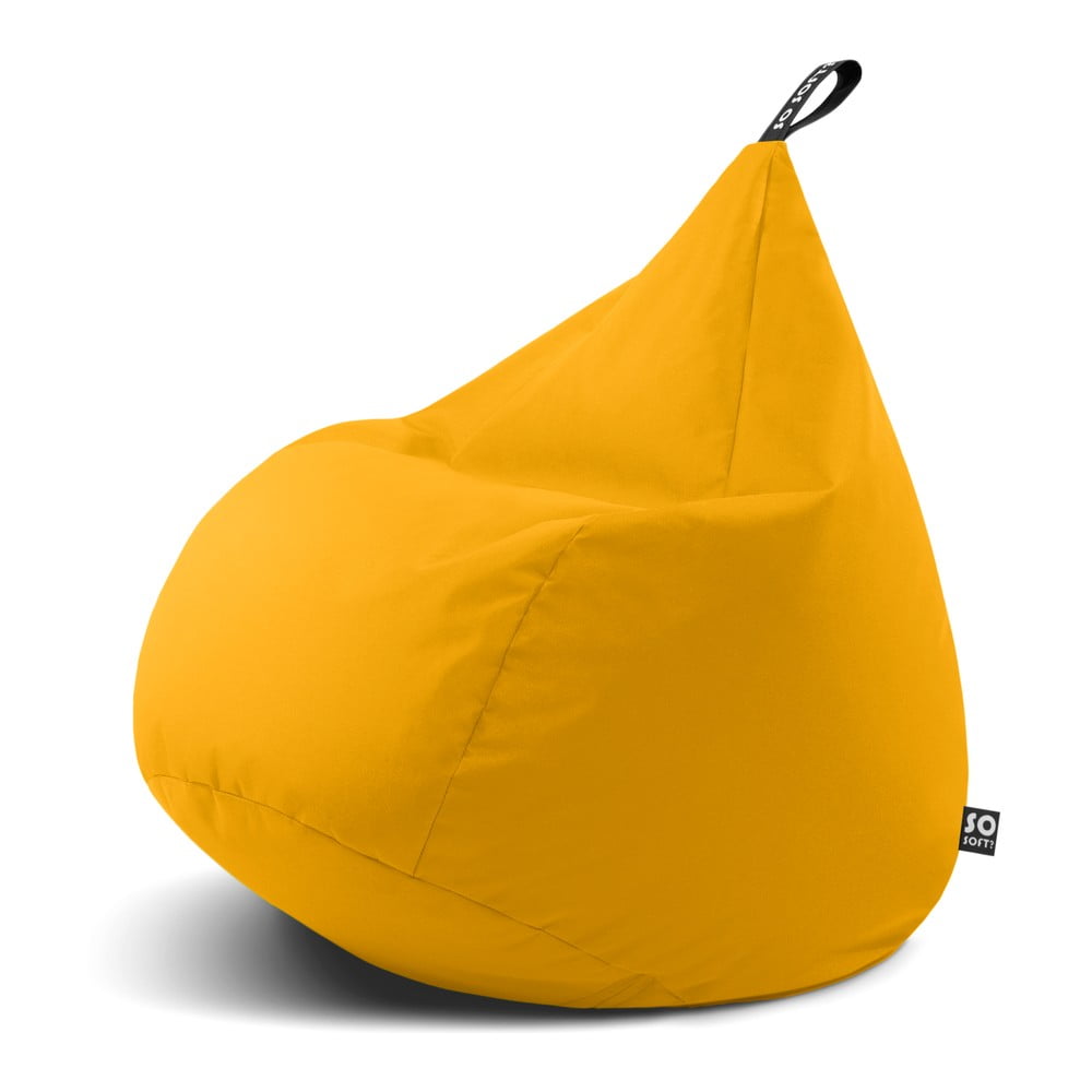 Sárga gyerek babzsákfotel Drop M – So Soft?