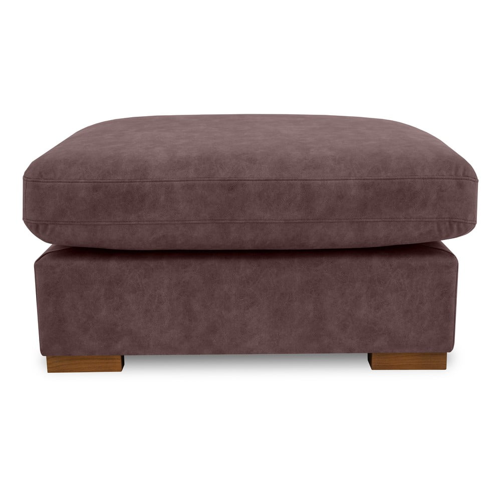 Sötétbarna bőrutánzat lábtartó Hamburg – Scandic