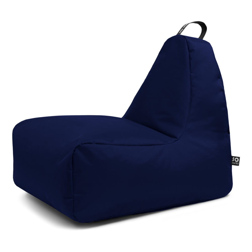 Sötétkék babzsákfotel Chill L – So Soft?