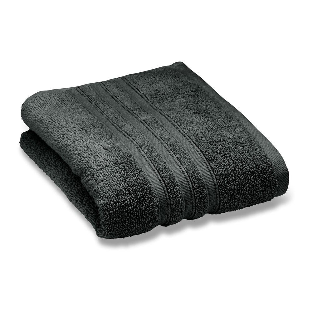 Sötétszürke frottír pamut fürdőlepedő 70x120 cm Zero Twist – Catherine Lansfield
