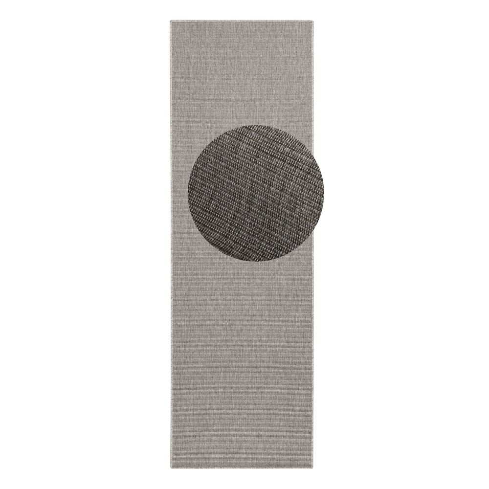 Szürke kültéri-beltéri futószőnyeg 80x250 cm Nature – Hanse Home