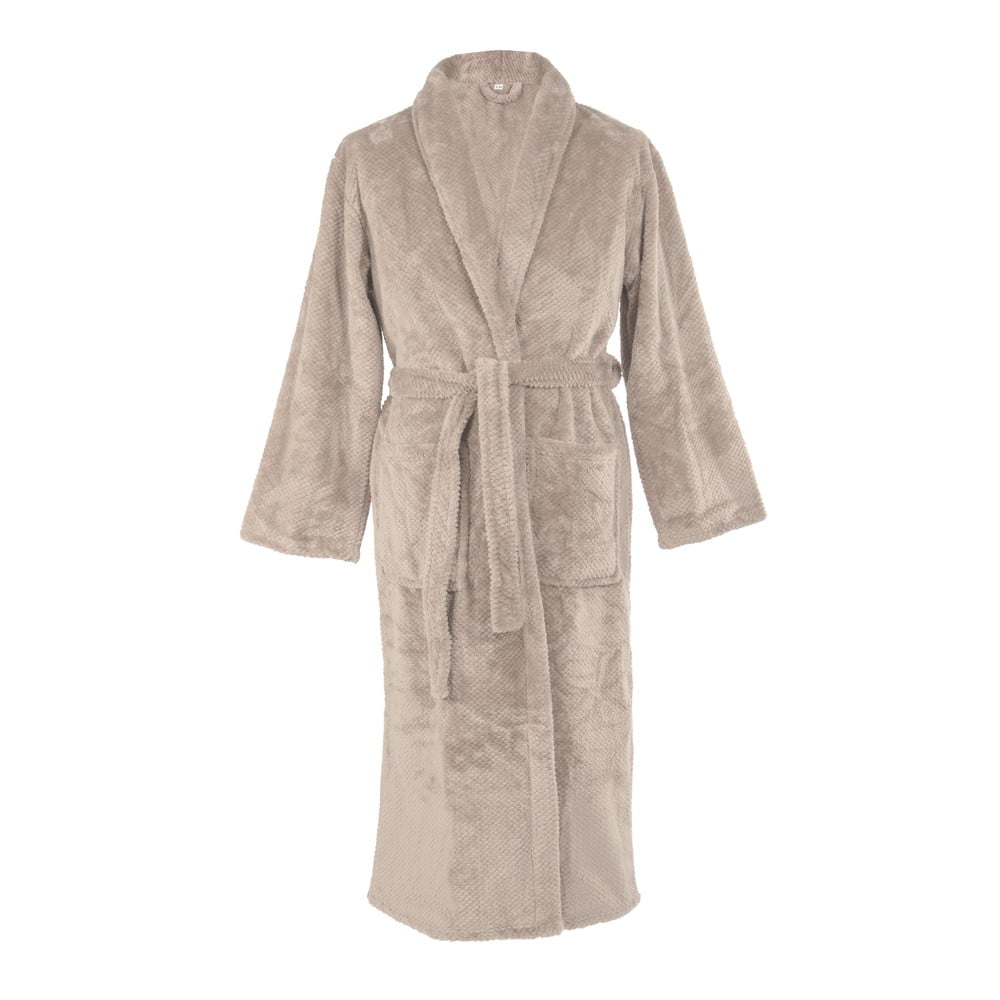 Szürkésbarna mikroplüss fürdőköpeny S/M Pippa – Tiseco Home Studio