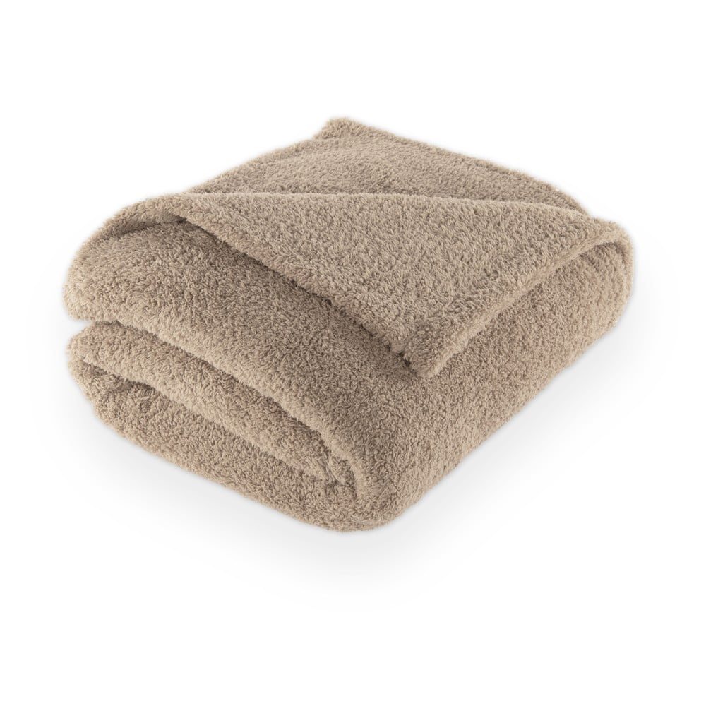 Szürkésbarna mikroplüss takaró 150x200 cm Cocoon – Tiseco Home Studio