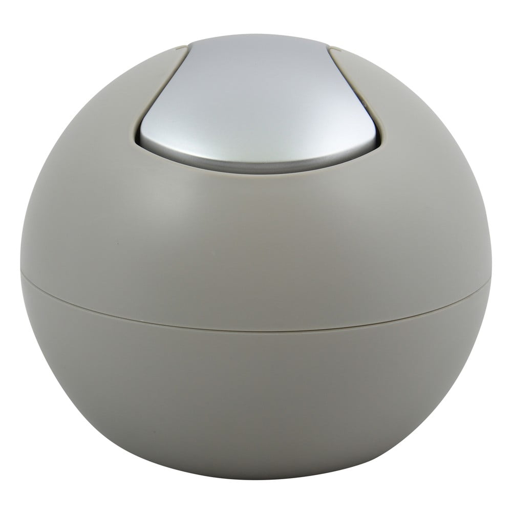 Szürkésbarna műanyag szemetes 1 l   Bowl Matt – Spirella