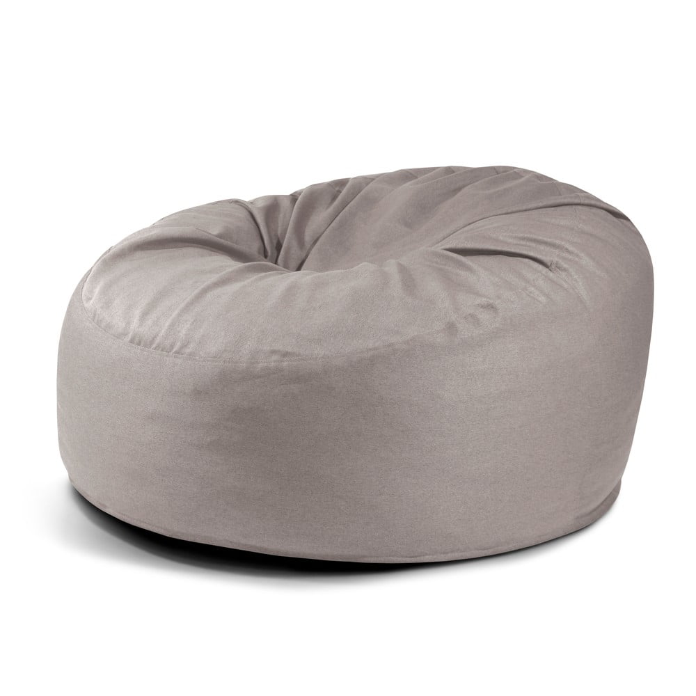 Szürkésbézs babzsákfotel Om 135 – SLOWDOWN