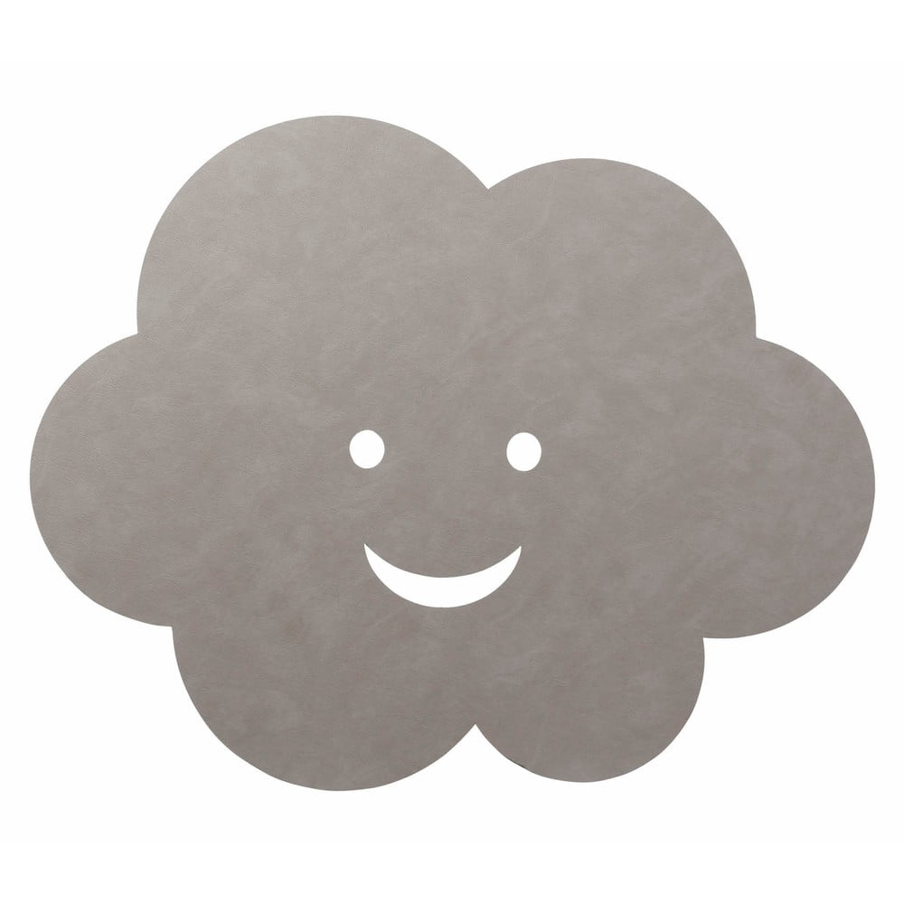 Szürkésbézs kézi szövésű öko bőr gyerek szőnyeg 113x140 cm Cloud XXXL Cloud – LIND DNA