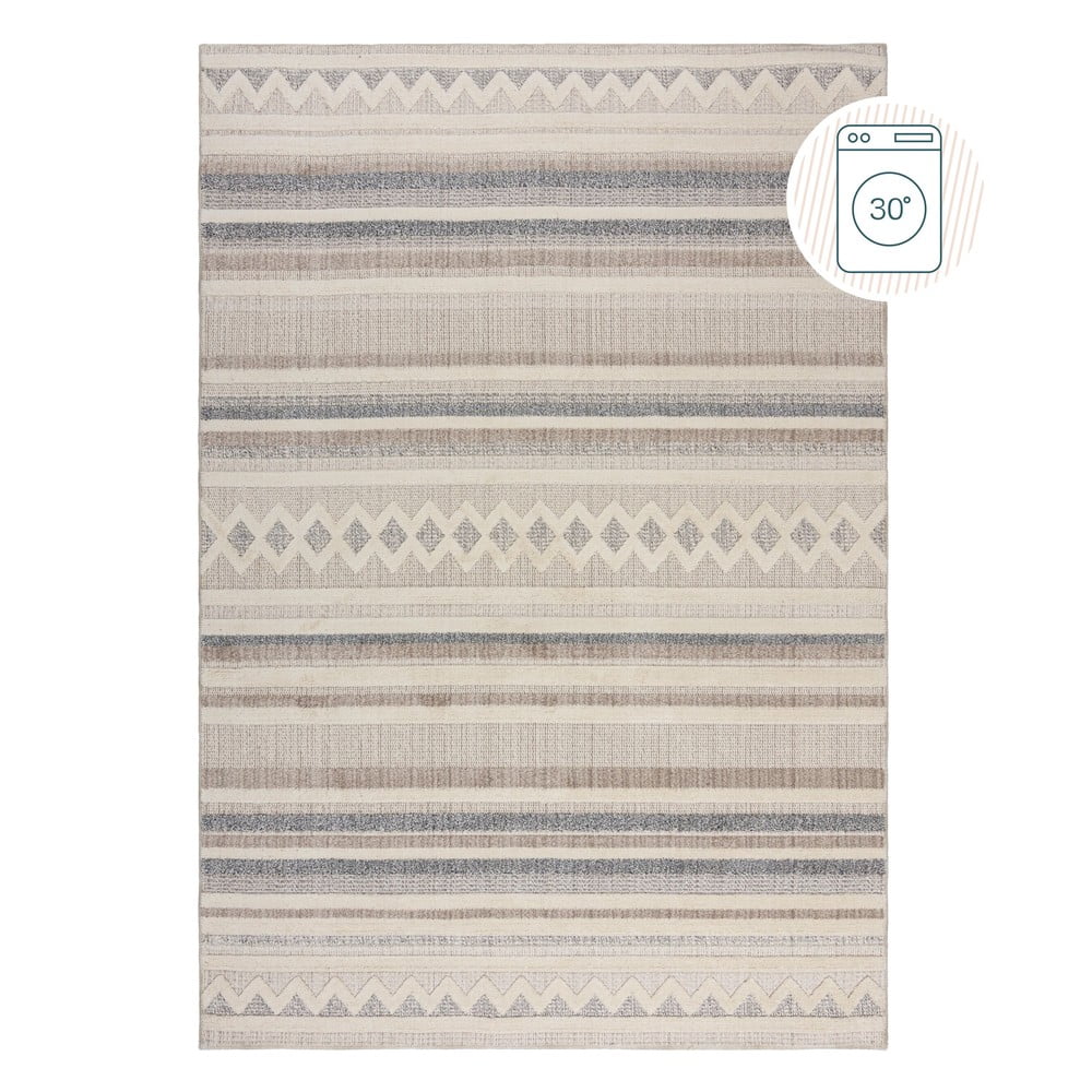 Szürkésbézs mosható szőnyeg 78x150 cm Everette – Flair Rugs