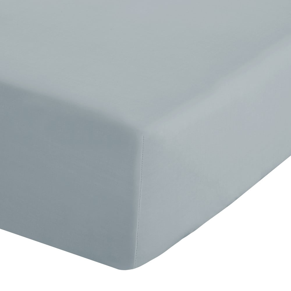 Szürkéskék gumis perkál lepedő 150x200 cm Easy Iron Percale – Catherine Lansfield